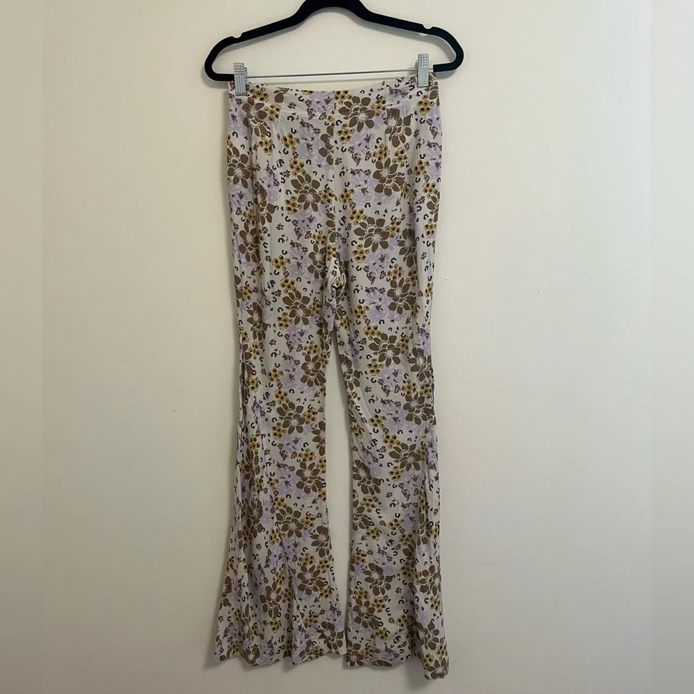Free People Can't Take My Eyes Off You Floral Flare Pants, XS - Picture 7 of 16